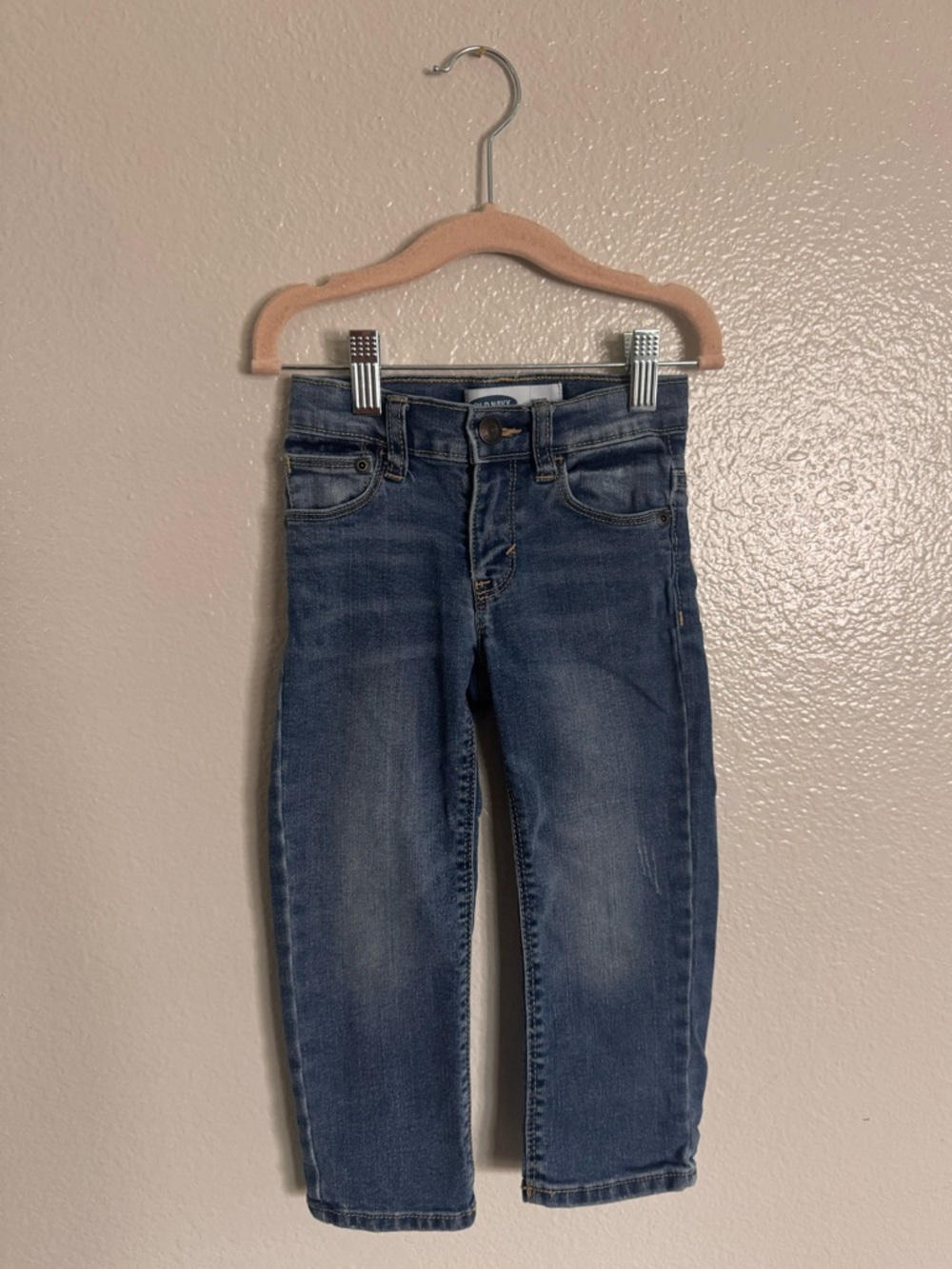 Old Navy Straight Cut Jeans - Medium Blue Wash